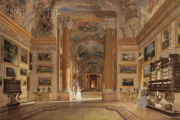 Interior View Of The Colonna Palace, Rome - view 1