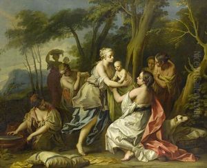 The Finding Of Oedipus by Johann-Heinrich Keller