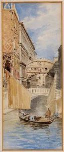 Die Seufzerbrucke In Venedig by Otto Heinrich