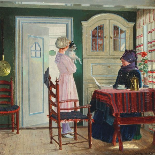 Interior With Two Women From Fanoe - view 1