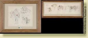 <etudes De Personnages>, <etudes De Chameaux>, <etudes D""anes>, <paysages>, <coins De Ville>. by Armand Heins