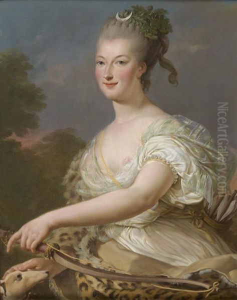 Portrait De Femme En Diane Chasseresse - view 1