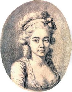 Portrait De Femme En Buste by Johann Ernst, Julius Heinsius