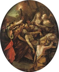 The Entombment Of Christ by Joseph the Younger Heintz