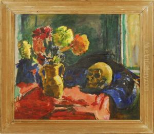 Flowers And The Skull by Charles Lloyd Heinz