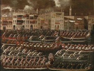 Regatta On The Grand Canal by Joseph Heinz