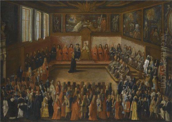 The Sala Del Collegio In The Doge's Palace - view 1