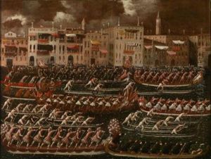 Regatta Aufdem Canal Grande by Joseph Heinz