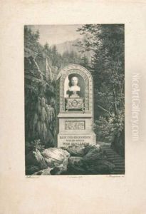 Das Konig-max-denkmal Von J. Metivier In Kreuth. by Carl Friedrich Heinzmann