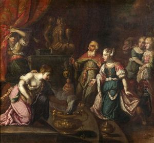 Salomon Sacrifiant Aux Idoles by Johann Heiss
