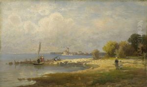 Am Ufer Des Bodensees - Blick Auf Wasserburg by Paul Heitinger