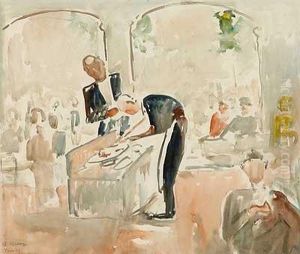 Gartenrestaurant by Alfred Hermann Helberger