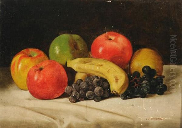 Still Life With Apples, Grapes And Banana - view 1