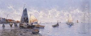 Fishing Boats by J.V.D Helder
