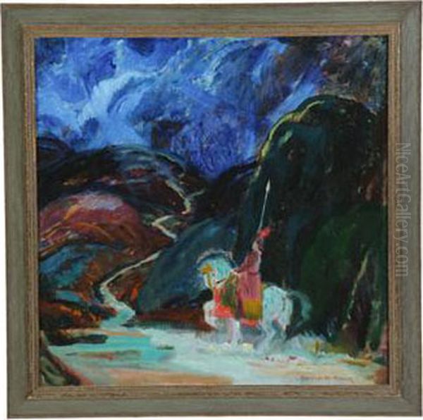 Knight On Horseback - view 1