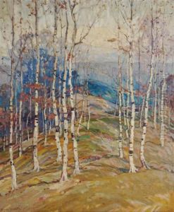 St. Scholastica Landscape by Knute Heldner