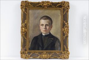 Muotokuvakarl Reinhold Cederhvarf'sta, S.18.6.1884 - Portratt Av Karlreinhold Cederhvarf, F.18.6.1884 by Ester Helenius