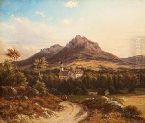 Schloss Fischbach In Schlesien by Julius Helfft