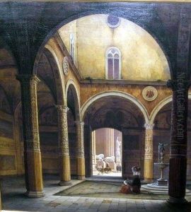 Betitelt: "palazzo Vecchio" Florenz by Julius Helfft