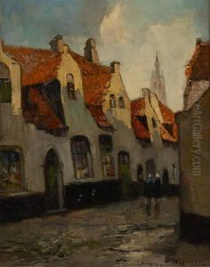 Le Marais A Bruges by Gustave Helinck