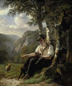 The Shepherd's Rest by Pierre Jean Hellemans