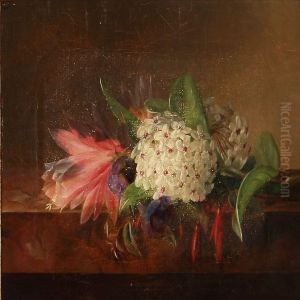 A Bunch Of Flowers On A Sill