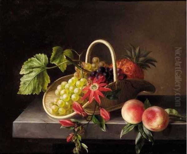 Still Life Of Flowers And Fruit - view 1