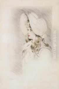 Jeune Femme A La Capeline by Paul Cesar Helleu