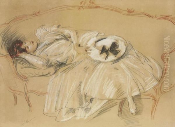 Jeune Femme Au Divan - view 1