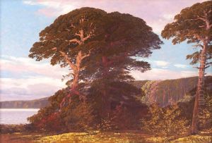 Waldlandschaft Am See by Rudolf Hellgrewe