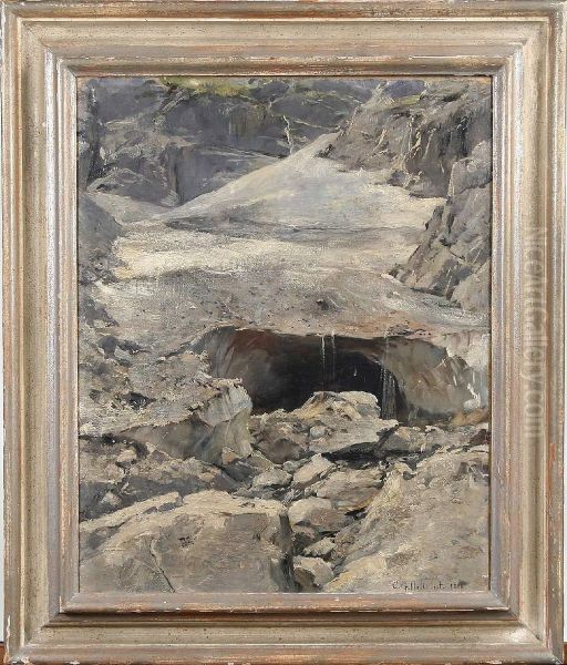 "eiskapelle, Vid St Bartholome", Signerad Och Daterad C.g. Hellqvist 1887 - view 1