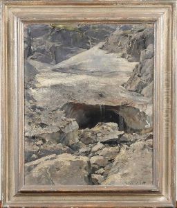 "eiskapelle, Vid St Bartholome", Signerad Och Daterad C.g. Hellqvist 1887 by Carl-Gustaf Hellqvist