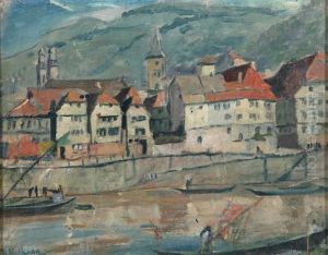 Eberbach Am Neckar by Rudolf Hellwag