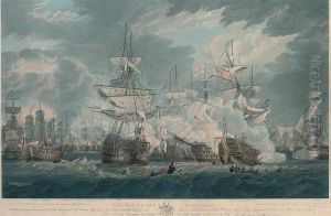 The Battle Off Trafalgar by Thomas Hellyer