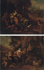 A Classical Wooded River Landscape