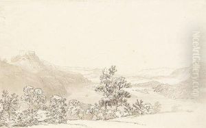 Landschaft Mit Fluslauf by Johann Friedrich Helmsdorff