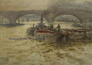 Barges On by Augustus Morton Hely-Smith