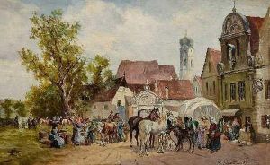 Marktszene by Georg Hemmrich