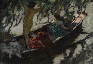 Ruderpartie by Wilhelm Hempfing