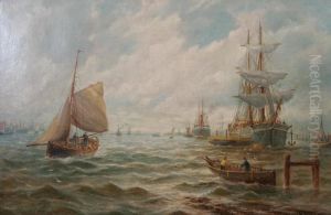 Fartyg Vid Kusten by Bernard Benedict Hemy