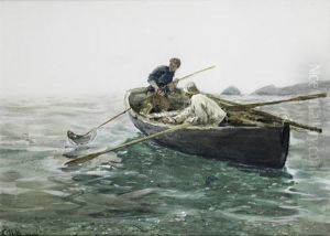 Spearing Fish by Charles Napier Hemy