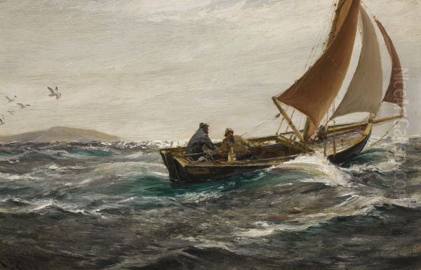 With Wind And Tide - Off The Dodman-head, Falmouth - view 1