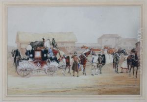 The Exeter To London Royal Mail Carriage by Charles Cooper Henderson