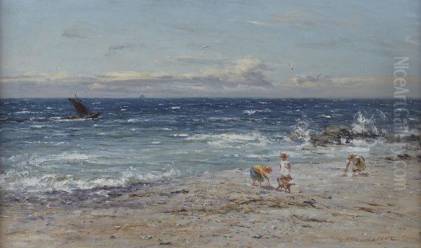 Children On The Beach - view 1