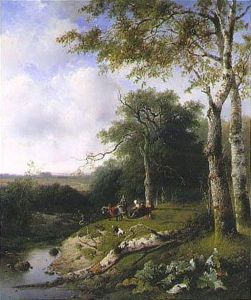 Rest At The Edge Of The Forest by Frederik Hendrik Hendriks
