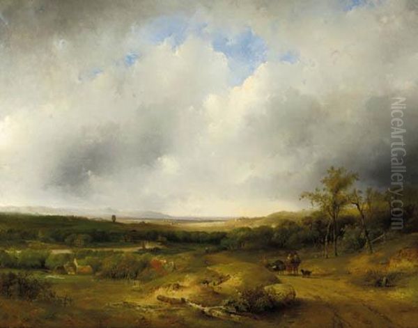 Travellers On The Mokerheide With Arnhem In The Distance - view 1