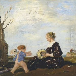 An Allegory Of Love by Adolf Hengeler