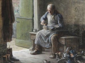 De Oude Schoenenpoetser by Gerke Henkes