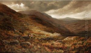 Llyn Cwm Fynnon Pen Y Gwryd, North Wales by Henry W. Henley
