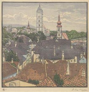 View Of Wachau by Hugo Henneberg